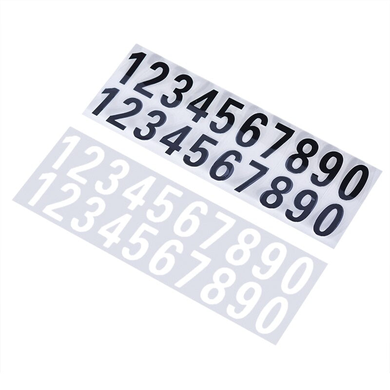 Number Car Reflective Stickers