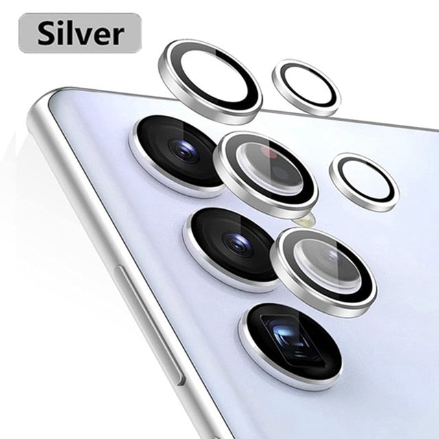 For Samsung Galaxy S23 Ultra Camera Lens Protectors Metal Camera Ring Case Tempered Glass For Samsung S22Ultra 5G Protective Cap