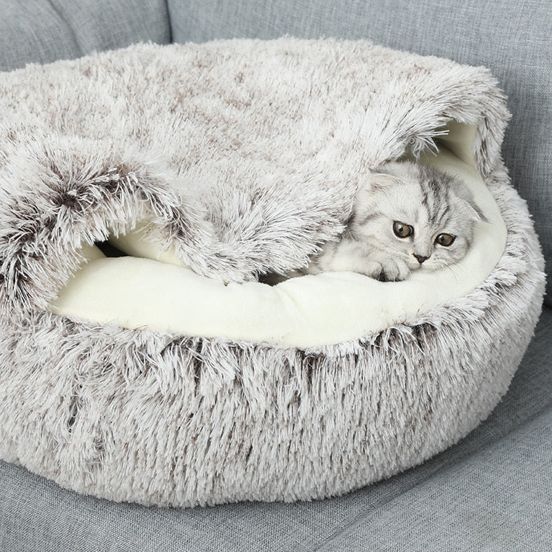 Cat Bed House Warm 2 In 1