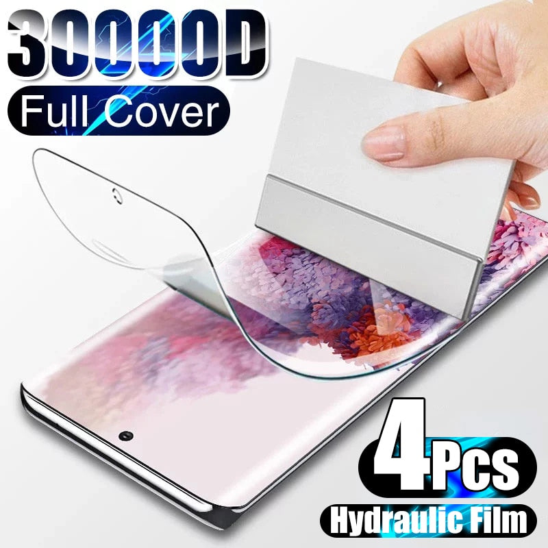 4Pcs Hydrogel Film Screen Protector For Samsung