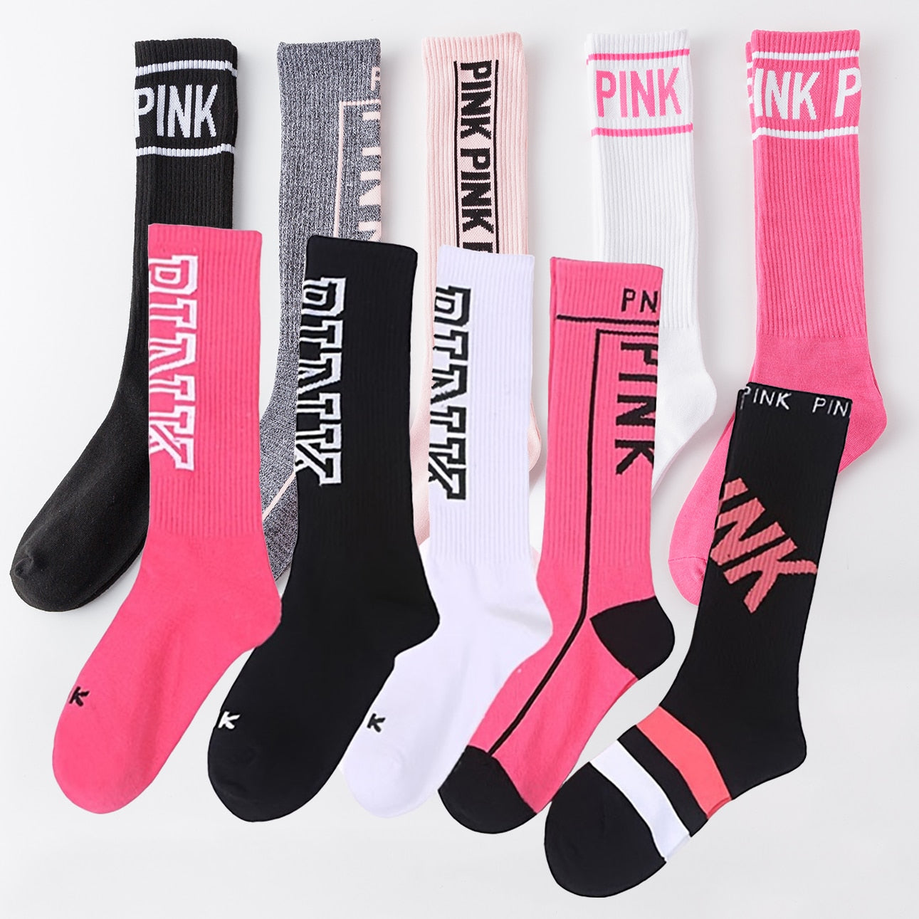 Pink Long Socks